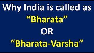 why india is called as bharata or bharata varsha