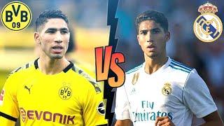 Achraf Hakimi in Real Madrid vs Achraf Hakimi in Borussia Dortmund