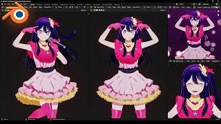 How to Make Anime Girl in Blender  - Ai Hoshino "Oshi no Ko"