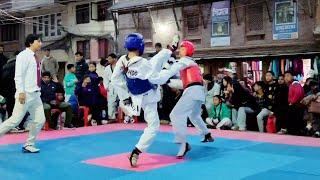 Taekwondo Fight Male 54Kg || Knockout || Ajay Tamang Tkd