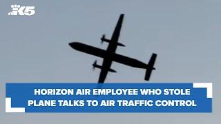 Extended audio: Horizon employee talks with air traffic control in cockpit