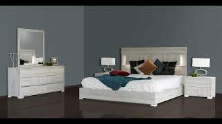 Video Grey King Bedroom Set - Filda Design