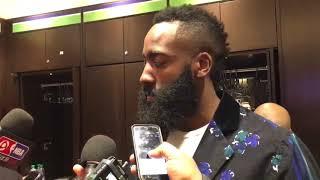 James Harden Postgame Interview / Rockets vs Timberwolves