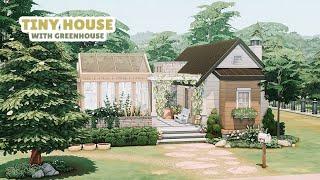 Tiny House with Greenhouse  | The Sims 4 Blooming Rooms Kit Speed Build (No CC)