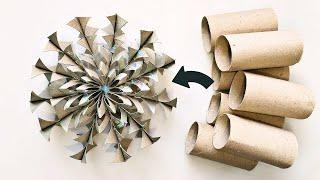 Easy Recycling Craft Idea / Toilet Paper Roll Tubes DIY Tutorial / Christmas Decoration & Ornaments