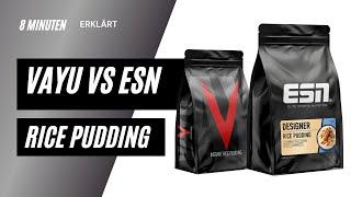 VAYU vs ESN RICE PUDDING (GERMAN) | Sports Nutritions - Claudio Vagnoni (RealCoach)