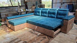 sofa cumbed with storage  full video  सोफा कम बेड sofa store box