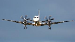 Frost Air Saab 2000 - OY-FSE - Landing at Norwich Airport