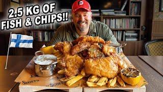 Finland’s Biggest Fish and Chips Seafood Challenge at John Scott’s in Helsinki!!