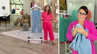 Belle by Kim Gravel Flexibelle Paisley Jean on QVC