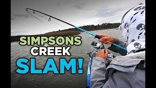 Inshore Slam at Simpson's Creek! Crazy Weather! Jacksonville, FL Kayak  Fishing