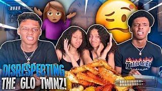 DISRPECTFUL PRANK ON THE GLO TWINZ! SEA FOOD MUCKBANG (SUPER FUNNY)