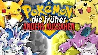 Pokémon, die ursprünglich anders aussahen