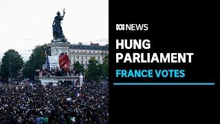 Far-right misses out on majority, hung parliament projected: French election | ABC News