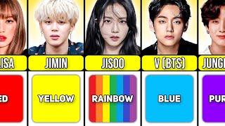 Favorite Colors of Famous K-pop Idols