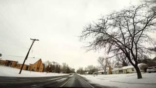 Evans - Greeley Colorado 4K video winter driving tour