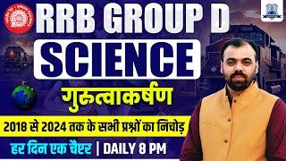 Railway Science Gravity (गुरुत्वाकर्षण ) | RRB Group D Science PYQs (2018-2024) | By Pindel Sir