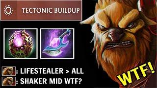 NEW TECTONIC BUILDUP Mid Earthshaker OC + Refresher Magic Show Non-Stop Disable vs Pro LS Dota 2