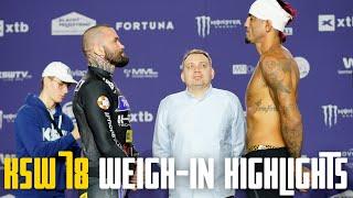 XTB KSW 78 Weigh-In Highlights