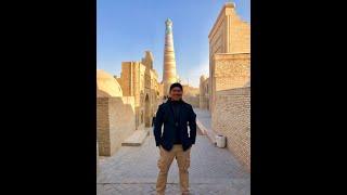 Climbing Up a Minaret in Itchan Kala, Uzbekistan