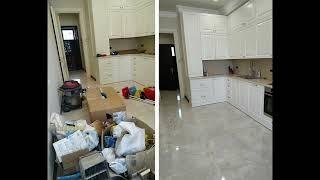 Выполненные клининговые услуги Клининг Гарант, до и после