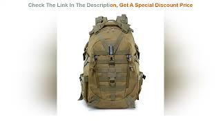 40L Camping Backpack Men's Bag Travel Bags Tactical Molle Climbing Rucksack Hiking Outdoor Refl