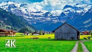 Switzerland  Lenk im Simmental, the most beautiful mountain backdrop in the Alps