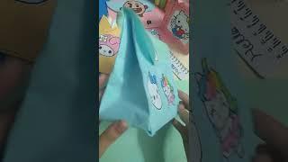 cutest stationary unboxing and review (DIY homemade stationary) #youtubeshorts #viral #craft #paper