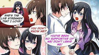 [Manga Dub] My #1 Favorite VTuber Is My ROOMMATE But I Don't Want Her To Know... [RomCom]
