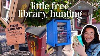 thrift books with me!  little free library hunting ️