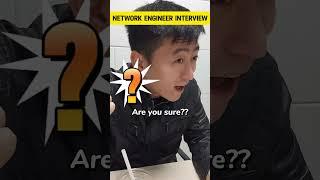 Funny moments in a network engineer interview.