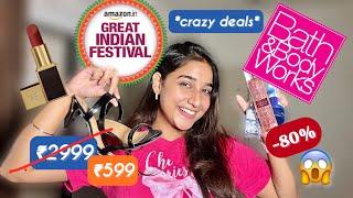 *CRAZY* AMAZON GREAT INDIAN FESTIVAL SALE HAUL ️ Beauty, Footwear, Fragrances & more! 