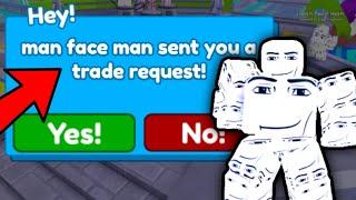 man face man Sent Me A TRADE And THIS Happened...  | Toilet Tower Defense Roblox