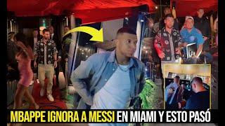 MBAPPE IGNORA A MESSI EN RESTAURANTE DE MIAMI Y ESTO PASÓ A LA SALIDA