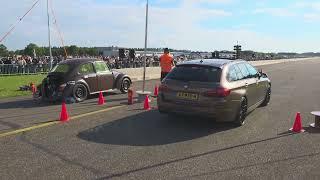 270hp Volkswagen Turbo Beetle 0-100 3,5sec! vs BMW M550D