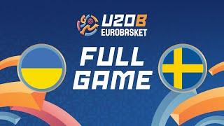 Group Phase | Ukraine v Sweden | Full Basketball Game | FIBA U20 EuroBasket 2024 Division B