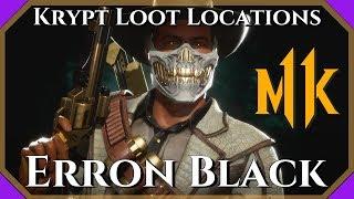 MK11 Krypt Erron Black Loot Locations - Guaranteed for Erron Black!