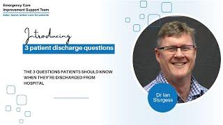 The 3 questions patients should know when they’re discharged from hospital