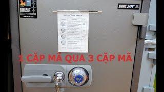 Hướng dẫn đổi mã két sắt cơ Bumilsafe 1 cặp mã qua 3 cặp mã