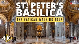 Inside Saint Peter's Basilica (VATICAN CITY)· 4K Walking Tour