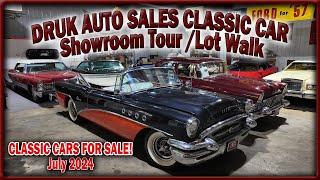 LOT WALK Classic Cars For Sale at Druk Auto Sales Ramsey Minnesota - July 2024