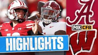 No. 4 Alabama Crimson Tide vs. Wisconsin Badgers Highlights | FOX College Football