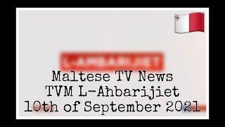 Maltese TV News (TVM L-Aħbarijiet) [10-09-2021]