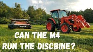 Mowing 2nd Cut Hay With The M4-071 & Kubota Discbine!