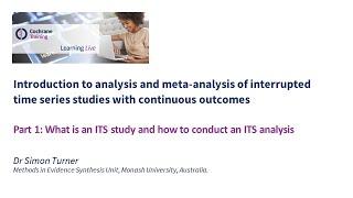 Part 1: What is an ITS study and how to conduct an ITS analysis