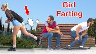 Girl Farting in Public PRANK  - Best of Just For Laughs