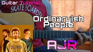 Ordinaryish People - AJR ft.Blue Man Group | Easy Guitar Tutorial | Lesson | Chords. | How to play