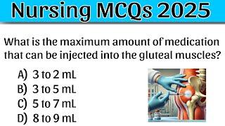 Nursing MCQs 2025 | Nursing Exam MCQs | Staff Nurse Officer MCQ | aiims norcet