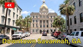 Driving Around Downtown Savannah GA