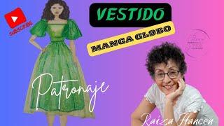 VESTIDO MANGA GLOBO